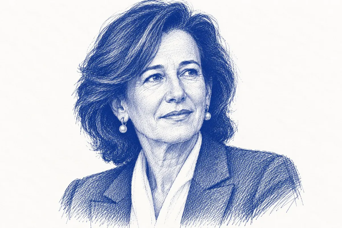 Ilustración de Ana Botín para la ficha de marca